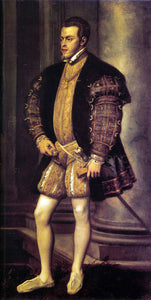  Titian Portrait of Philip II - Canvas Art Print