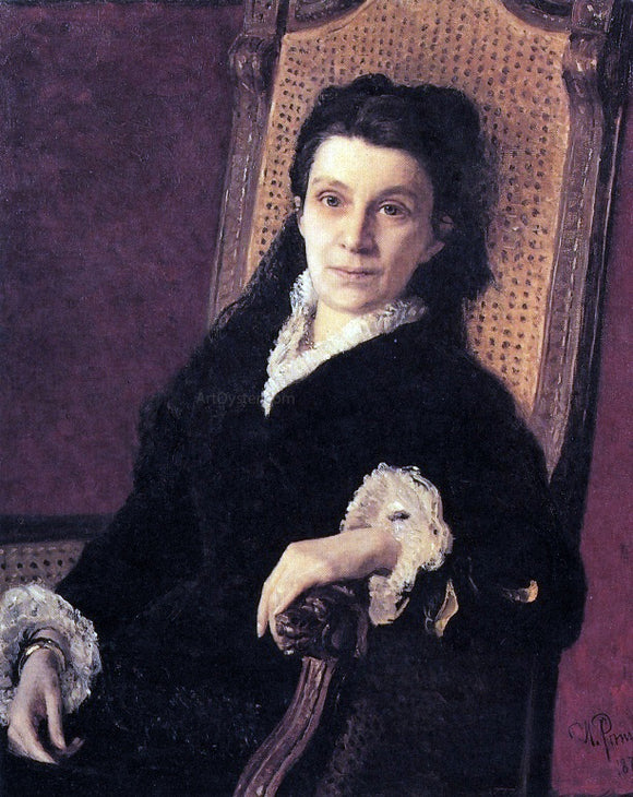  Ilia Efimovich Repin Portrait of Polixena Stasova - Canvas Art Print