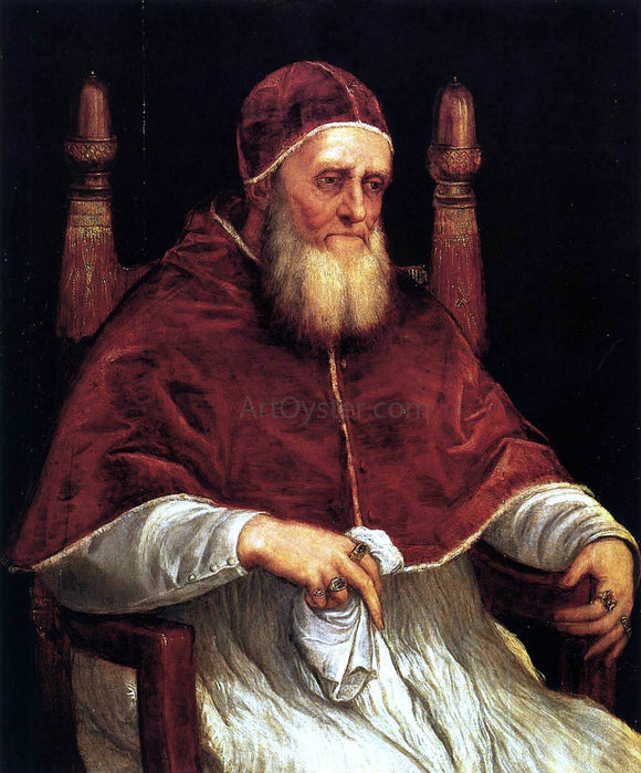  Titian Portrait of Pope Julius II - Canvas Art Print