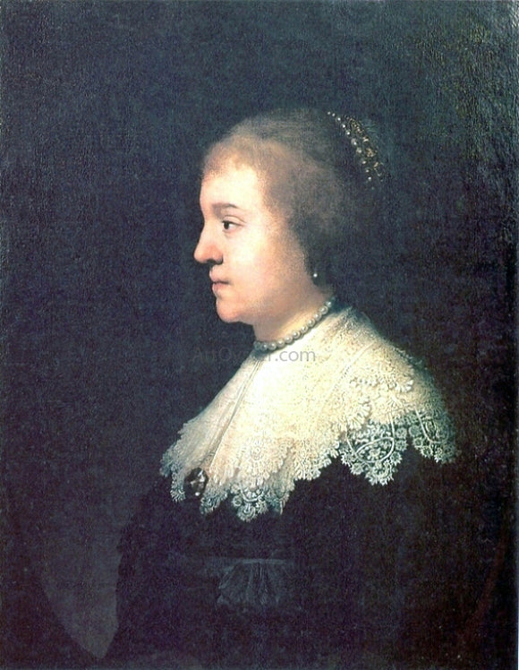  Rembrandt Van Rijn Portrait of Princess Amalia van Solms - Canvas Art Print