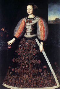  Benjamin Block Portrait of  Princess Anna Julianna Eszterhazy, Wife of Count Ferenc Nadasdy - Canvas Art Print