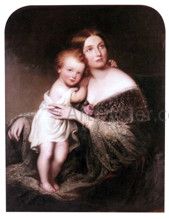  Richard Buckner Portrait of Princess Marie Baden, Duchess of Hamilton - Canvas Art Print