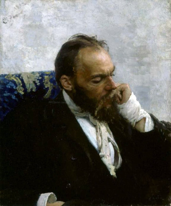  Ilia Efimovich Repin Portrait of Professor Ivanov - Canvas Art Print