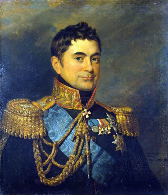  George Dawe Portrait of Pyotr M. Volkonsky - Canvas Art Print