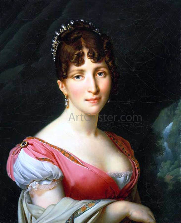  Anne-Louis Girodet De Roucy-Triosson Portrait of Queen Hortense - Canvas Art Print