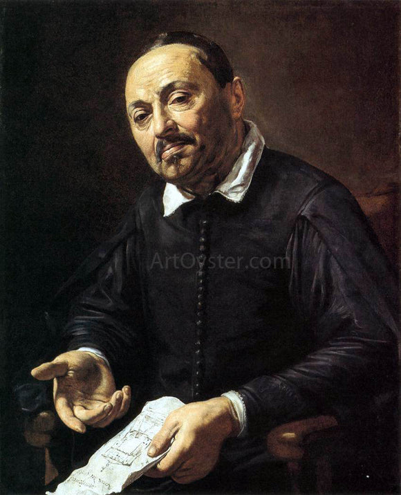  Valentin De boulogne Portrait of Raffaello Menicucci - Canvas Art Print