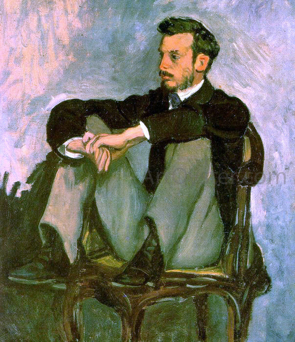  Jean Frederic Bazille Portrait of Renoir - Canvas Art Print