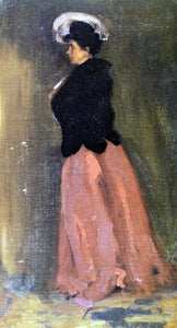  Alfred Henry Maurer Portrait of Rosalie Fitzpatrick "Riz" - Canvas Art Print