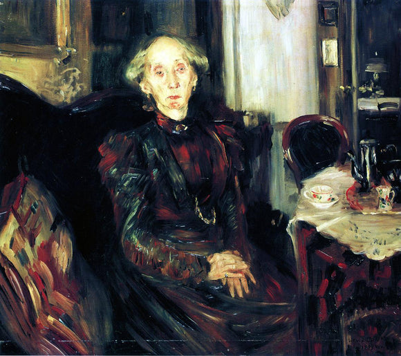  Lovis Corinth Portrait of Rosenhagen's Mother - Canvas Art Print