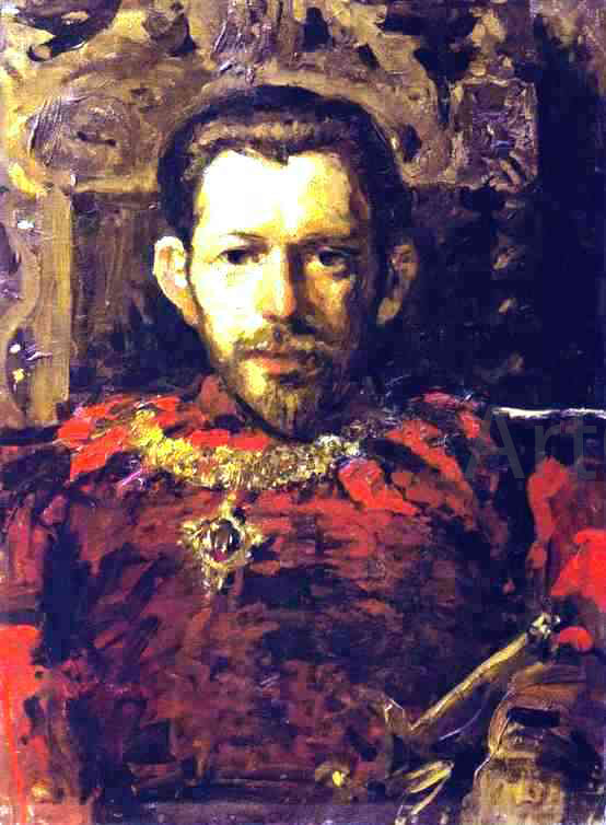  Constantin Alexeevich Korovin Portrait of S. Mamontov (1867-1915) in a Theatre Costume - Canvas Art Print