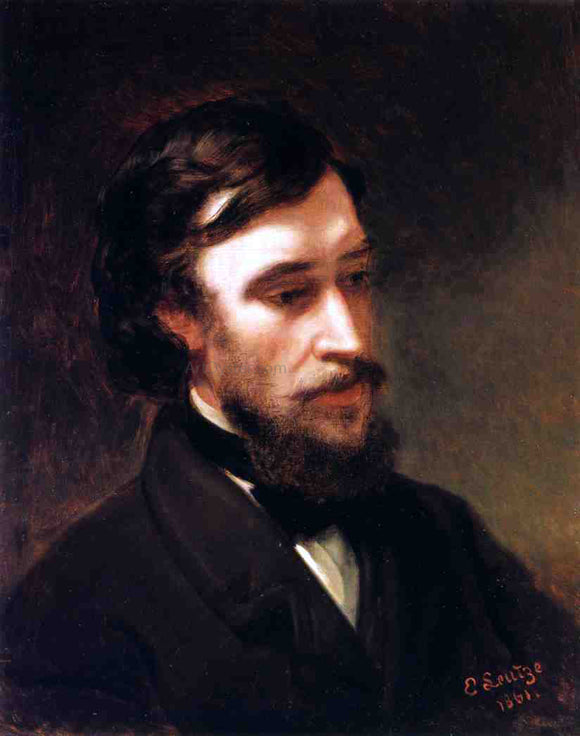  Emanuel Gottlieb Leutze Portrait of Sanford Robinson Gifford - Canvas Art Print