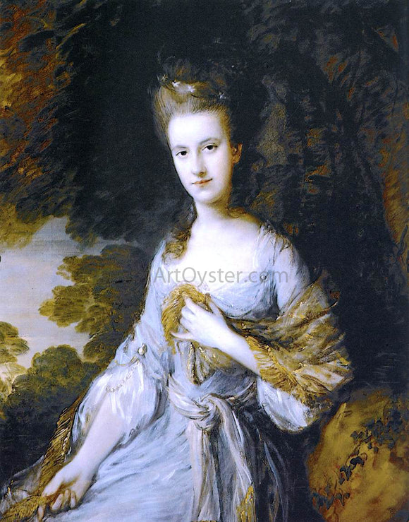  Thomas Gainsborough Portrait of Sarah Buxton - Canvas Art Print