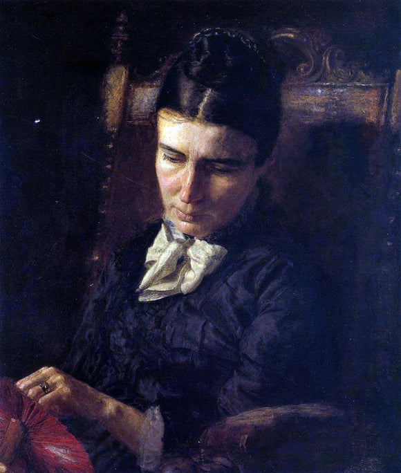  Thomas Eakins Portrait of Sarah Ward Brinton - Canvas Art Print