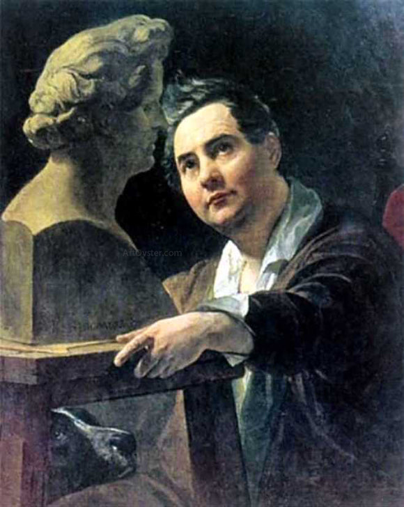  Karl Pavlovich Brulloff Portrait of Sculptor I. P. Vitaly - Canvas Art Print