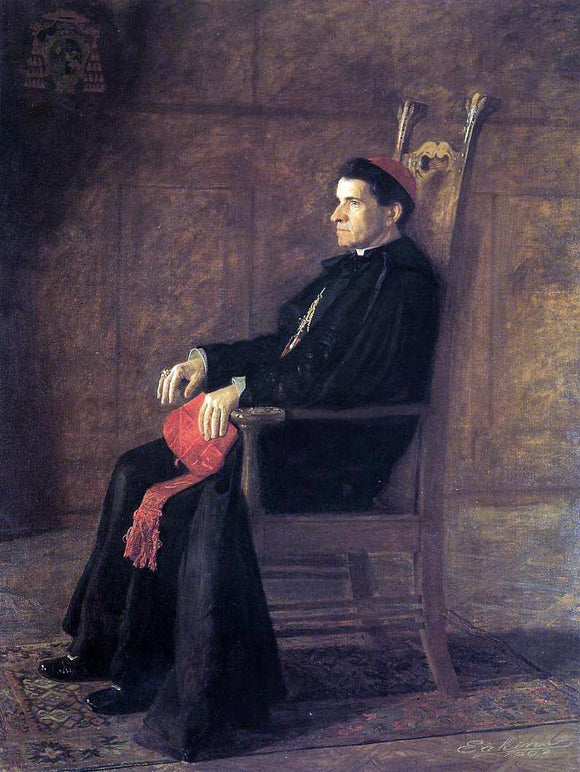  Thomas Eakins Portrait of Sebastiano Cardinal Martinelli - Canvas Art Print