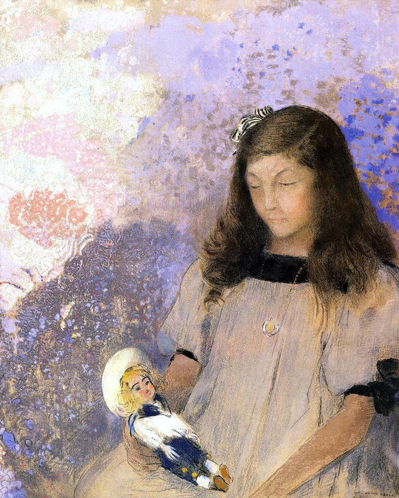  Odilon Redon Portrait of Simone Fayet - Canvas Art Print