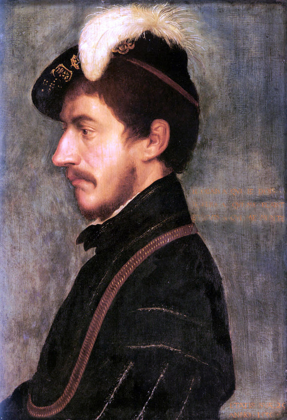  The Younger Hans Holbein Portrait of Sir Nicholas Poyntz - Canvas Art Print