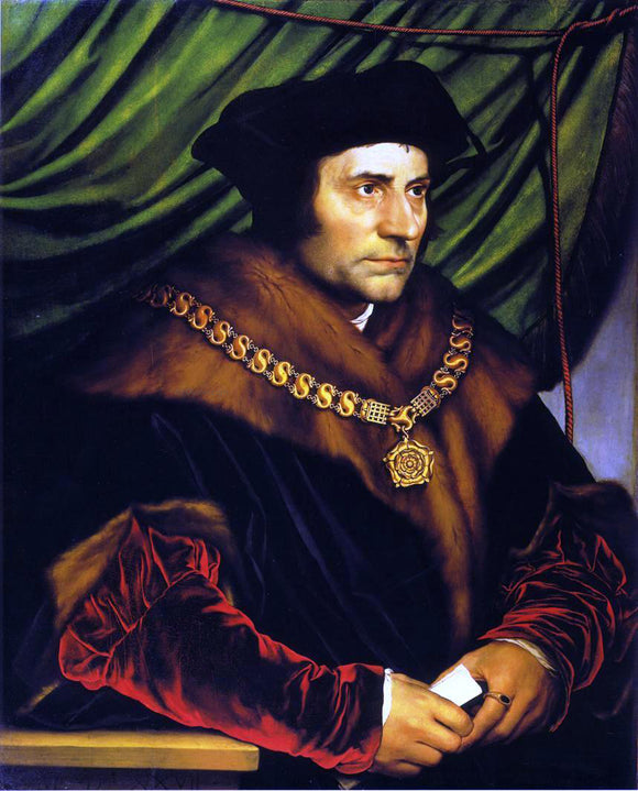  The Younger Hans Holbein Portrait of Sir Thomas More - Canvas Art Print