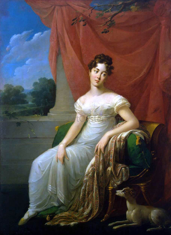  Henri-Francois Riesener Portrait of Sofia Apraxina - Canvas Art Print