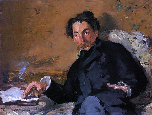 Edouard Manet Portrait of Stephane Mallarme - Canvas Art Print