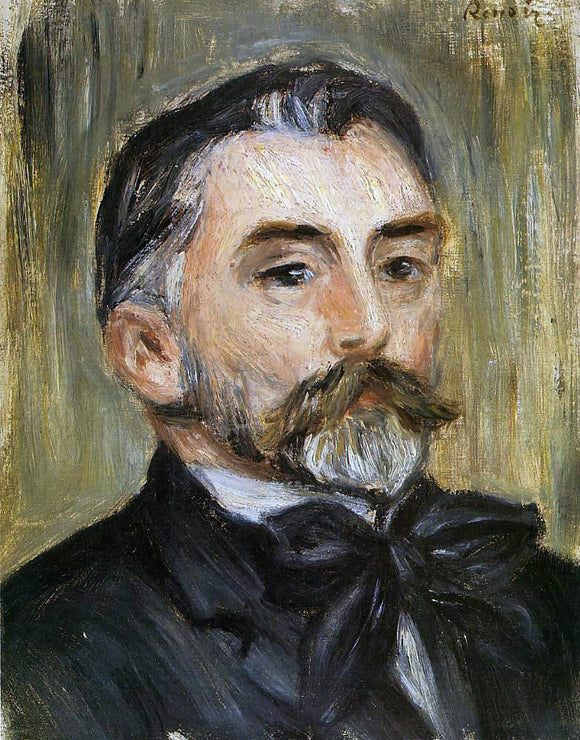  Pierre Auguste Renoir Portrait of Stephane Mallarme - Canvas Art Print