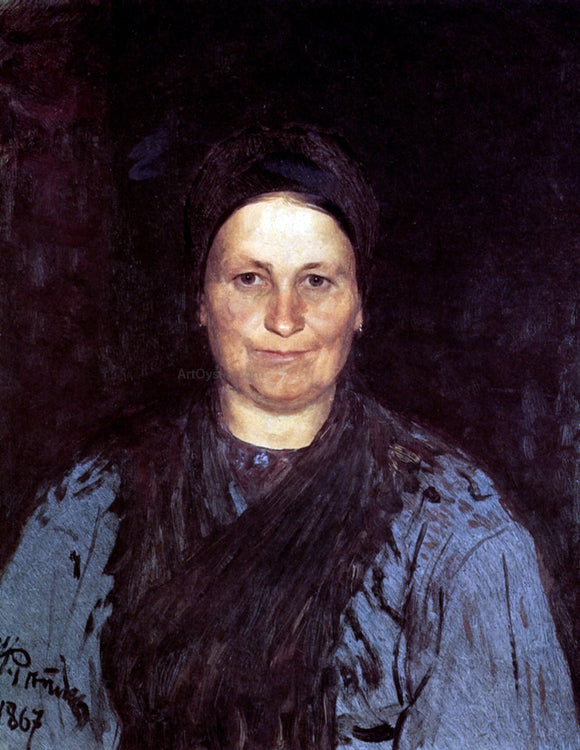  Ilia Efimovich Repin Portrait of Tatyana Repina, the Artist's Mother - Canvas Art Print