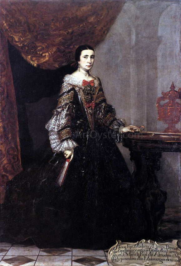  Claudio Coello Portrait of Teresa Francisca Mudarra y Herrera - Canvas Art Print