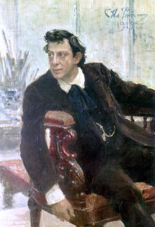  Ilia Efimovich Repin Portrait of the Actor Pavel Samoylov - Canvas Art Print