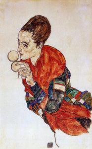  Egon Schiele Portrait of the Actress Marga Boerner - Canvas Art Print