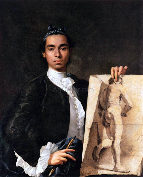  Luis Melendez Portrait of the Artist - Canvas Art Print