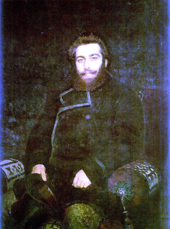  Ilia Efimovich Repin Portrait of the Artist Arkhip Kuinji. - Canvas Art Print