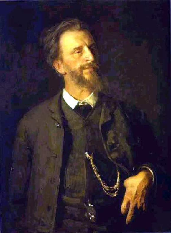  Ilia Efimovich Repin Portrait of the Artist Grigory Myasoedov - Canvas Art Print