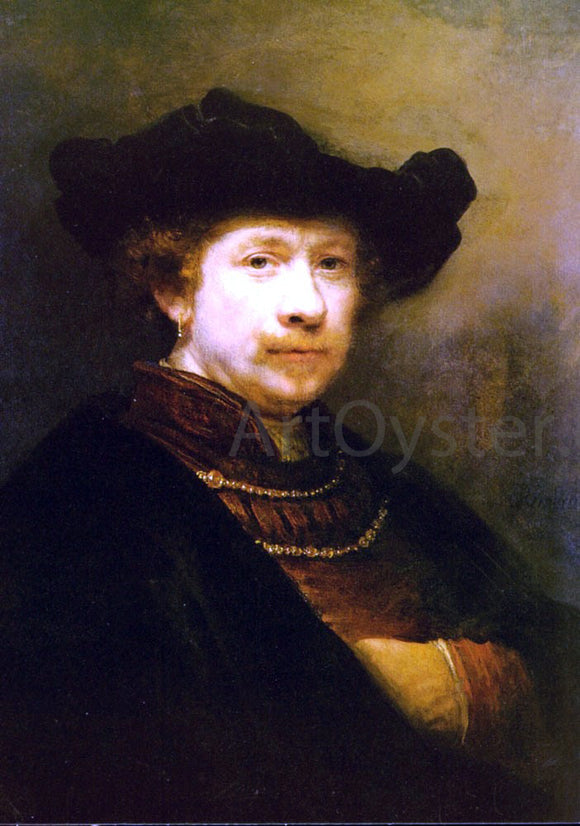  Rembrandt Van Rijn Portrait of The Artist In A Flat Cap - Canvas Art Print