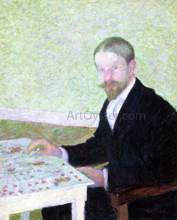  Theodore Earl Butler Portrait of the Artist, William Howard Hurt, Giverny - Canvas Art Print