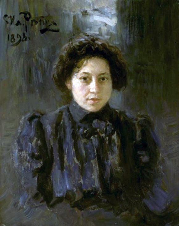  Ilia Efimovich Repin Portrait of the Artist's Daughter Nadezhda - Canvas Art Print