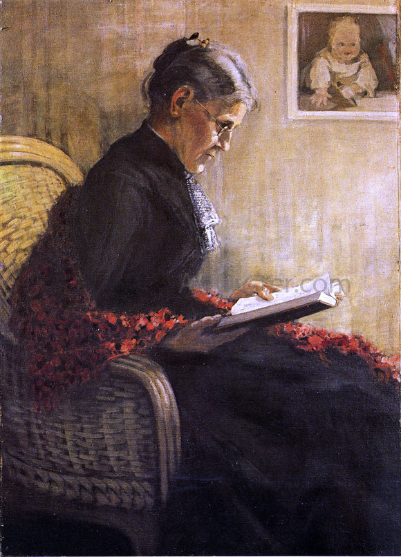  Franz Marc Portrait of the Artist's Mother - Canvas Art Print