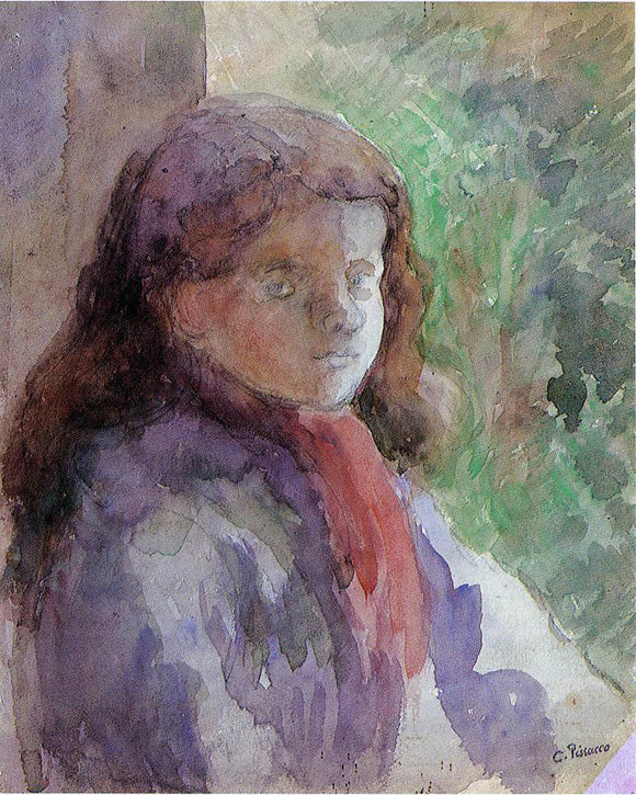  Camille Pissarro Portrait of the Artist's Son, Ludovic-Rudolphe - Canvas Art Print