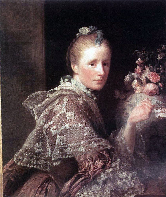  Allan Ramsay Portrait of the Artist's Wife - Canvas Art Print