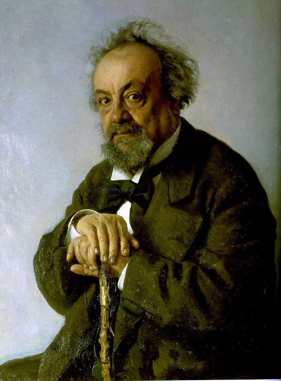  Ilia Efimovich Repin Portrait of the Author Alexey Pisemsky - Canvas Art Print