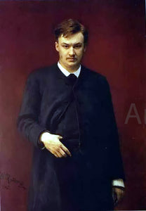  Ilya Repin Portrait of the Composer Alexander Glazunov - Canvas Art Print