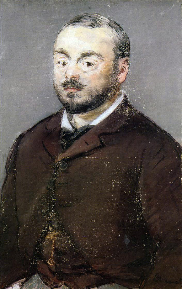  Edouard Manet Portrait of the Composer Emmanual Chabrier - Canvas Art Print