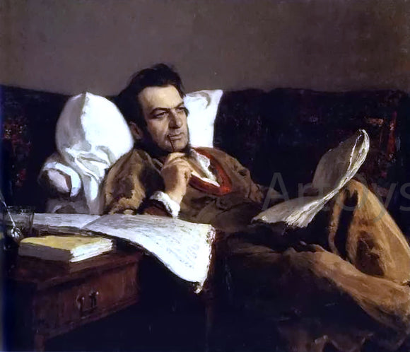  Ilya Repin Portrait of the Composer Mikhail Glinka - Canvas Art Print