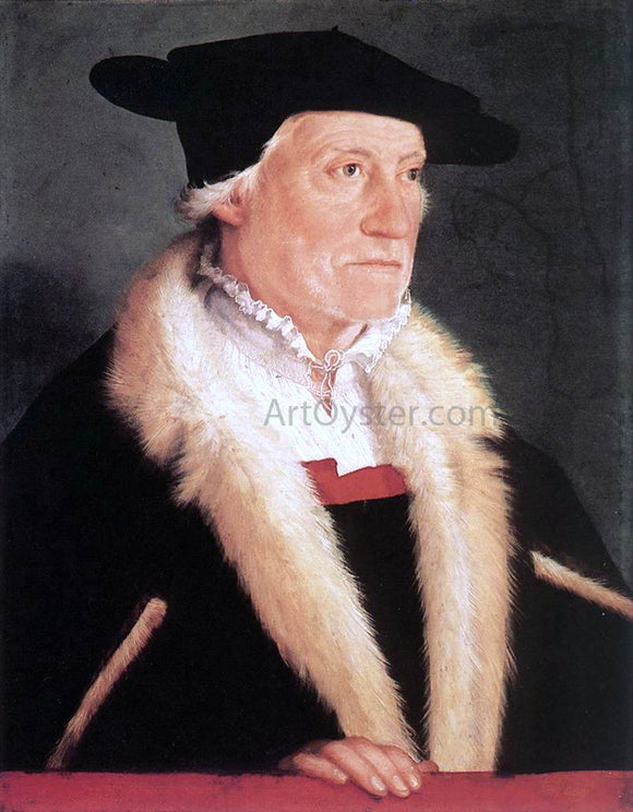  Christoph Amberger Portrait of the Cosmographer Sebastien Munster - Canvas Art Print