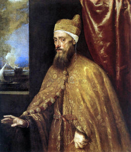  Titian Portrait of the Doge Francesco Venier - Canvas Art Print