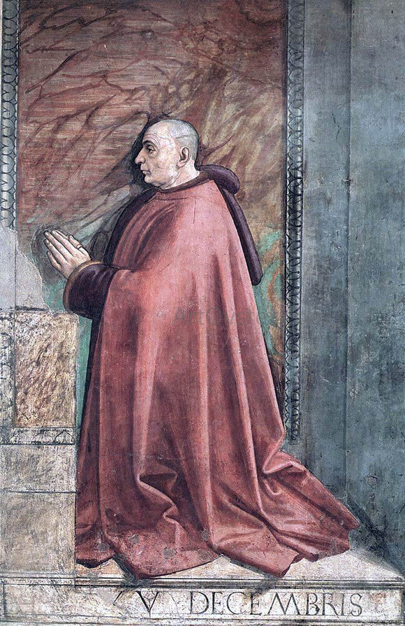  Domenico Ghirlandaio Portrait of the Donor Francesco Sassetti - Canvas Art Print