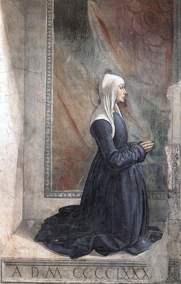  Domenico Ghirlandaio Portrait of the Donor Nera Corsi Sassetti - Canvas Art Print