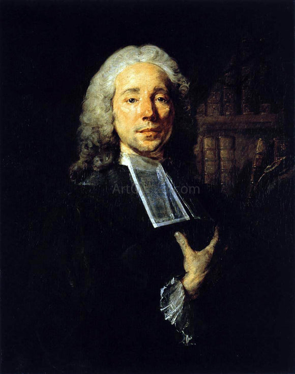  Jean-Baptiste Perronneau Portrait of the Lawyer Daniel Jousse - Canvas Art Print