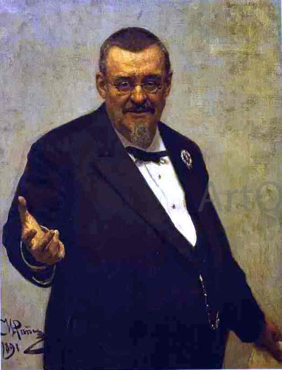  Ilia Efimovich Repin Portrait of the Lawyer Vladimir Spasovitch. - Canvas Art Print