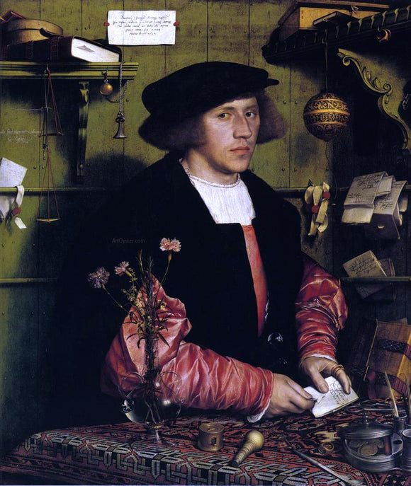  The Younger Hans Holbein Portrait of the Merchant Georg Gisze - Canvas Art Print