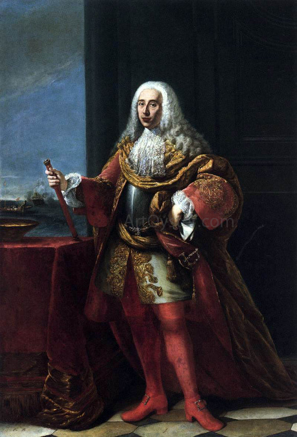  Fortunato Pasquetti Portrait of the Nobleman Gerolamo Maria Balbi - Canvas Art Print